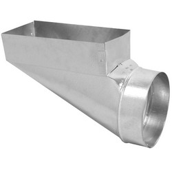 Snappy® 244 Center End Steel Register Boot, 14 inch x 4 inch x 8 inch, 30 ga., Galvanized