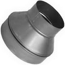 Snappy® 265 Steel Reducer, 12 inch x 10 inch, 28 ga., Galvanized