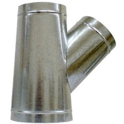Snappy® 276 Steel Stub Wye, 4 inch x 3 inch x 3 inch, 30 ga., Galvanized