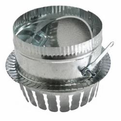 Snappy® 310F Duct Board Steel Tab Collar With Damper, 10 inch, 26 ga., Galvanized