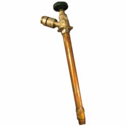 Arrowhead Brass Lead-Free Anti-Siphon Frost-Free Lawn Faucet with Backflow Preventer, 1/2 inch x 8 inch, Copper Sweat x MIP