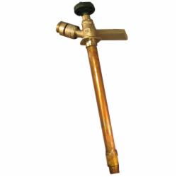 Arrowhead Brass Lead-Free Anti-Siphon Frost-Free Lawn Faucet with Backflow Preventer, 1/2 inch x 12 inch, Copper Sweat x MIP