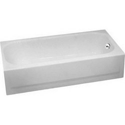 Briggs® Liberty UltraCAST™ 2630 Right Hand Drain Regular Slip ResistantEnameled Steel Bathtub, 60 inch x 30 inch x 14-1/4 inch, Biscuit