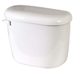 Briggs® 4434 Altima™ Single Flush System Left Trip Lever Vitreous China Toilet Tank With Lid, 1.6 gpf, White