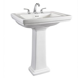 Briggs® Hathaway® 6669 Residential Vitreous China Bathroom Sink Pedestal, White