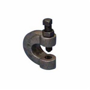 Grinnell® 255 Malleable Iron Non-Adjustable Beam Clamp With Lock Nut, 1/2 inch, 400 lb, Black Electro-Zinc Plated