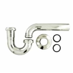 Braxton Harris BPT114D-SN 17 ga P-Trap With Box Flange, 1-1/4 inch, Satin Nickel