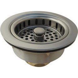 Braxton Harris Duo Solid Brass Basket Strainer, Oil Rubbed Bronze