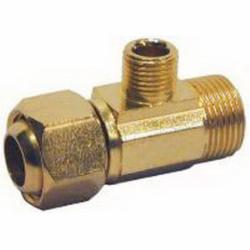 Mueller Streamline 993016NL Brass Lead Free Adapter Tee, 3/8 inch x 3/8 inch x 3/8 inch CTS