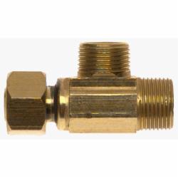 Mueller EZ-Connect Brass Extender Tee Adapter, 3/8 inch x 3/8 inch, Compression x Compression