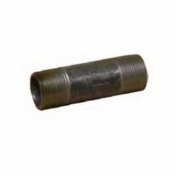 Anvil SCH 40 Black Steel Nipple, 4 inch x 6 inch, Threaded x Threaded