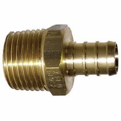 Brass PEX Adapter, 3/4 inch x 3/4 inch, PEX Barb x MNPT Sweat