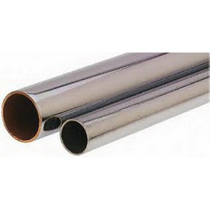 Brass Craft Chrome Plated Dead Soft Copper Tubing, 0.375 inch OD, 72 inch, Slip