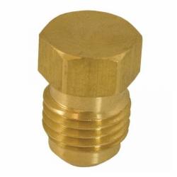 BrassCraft&reg; 39-10 Rough Brass Straight Threaded Flared Flare Plug, 5/8 inch OD x 1.19 inch; 10/Pack