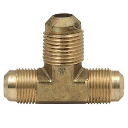 Brass Craft Rough Brass Flare Tee, 5/8 inch