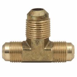 Brass Craft® 44 C36000 Brass Tee, 3/8 inch OD x 3/8 inch OD x 3/8 inch OD, Flare x Flare x Flare