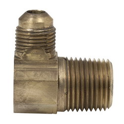 Brass Craft 90 Deg Brass Flare Elbow, 3/8 inch x 3/8 inch, Flare x MIP