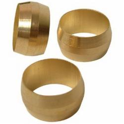 Brass Craft 60-6 Brass Compression Sleeve, 3/8 inch O.D., 200 psi; 10/Pack