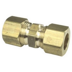 Brass Craft 62 Rough Brass Reducing Union, 5/8 inch OD x 3/8 inch OD, Compression