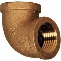 Merit Brass 90 Deg 125# Rough Brass Elbow, 1/4 inch x 1/4 inch, Threaded x Threaded