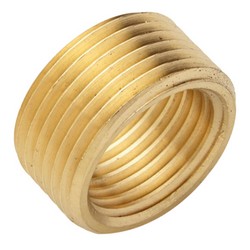Brass Face Bushing, 3/4 inch x 1/2 inch, Rough