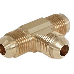 Brass Craft® Brass Tee, 3/8 inch OD x 3/8 inch OD x 3/8 inch OD, Flare x Flare x Flare