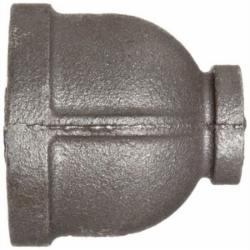 150# Black Malleable Iron Reducer, 1-1/2 inch x 1 inch, Threaded x Threaded