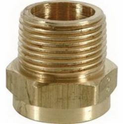 Brass Craft HU21-12-12 C36000 Brass Rough No-Lead Hose Adaptor, 3/4 inch MIP x 3/4 inch Female Hose; 25/Pack