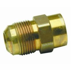 Brass Craft MAU2-10-8 C36000 Brass Gas Union Adapter, 5/8 inch x 1/2 inch x 2 inch L, Flare x MIP