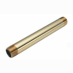 SCH STD Brass Nipple, 2 inch x 3 inch, Threaded x Threaded