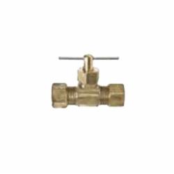 Brass Craft NV105-4 Brass Straight Needle Valve, Compression x Compression, 1/4 inch OD; 25/Pack
