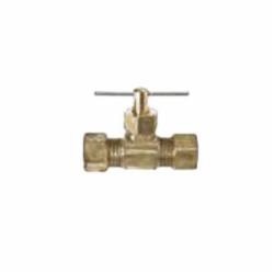 Brass Craft NV105-6 Brass Straight Needle Valve, Compression x Compression, 3/8 inch OD; 25/Pack