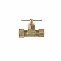Brass Craft NV105-6 X Brass Straight Needle Valve, Compression x Compression, 3/8 inch OD; 25/Pack