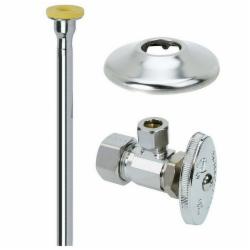 Brass Craft OCR1912DLX C Copper Tube Toilet Multi-Turn Supply Kit, Chrome-Plated, 1/2 inch x 3/8 inch x 11-1/2 inch, Nom Compression x Compression Stop