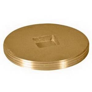 Brass Southern Code Countersunk Clean Out Plug, 3 inch
