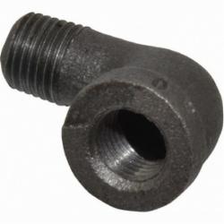 90 Deg Black Malleable Iron Street Elbow, 1-1/2 inch x 1-1/2 inch, FNPT X MNPT