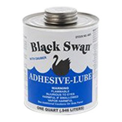 Black Swan 04080 Adhesive-Lube, 1 qt Can, Black