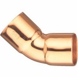 45 Deg Copper Elbow, 1-1/4 inch x 1-3/8 inch, SWT x SWT