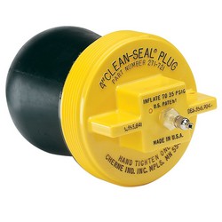 Cherne® Clean-Seal® ABS Plastic/Rubber Pneumatic Pipe Plug, 4 inch