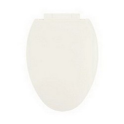 Centoco 1700SC Solid Plastic Closed Front Elongated Toilet Seat, Biscuit