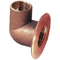 Copper Lead Free 90 Deg Elbow, 1/2 inch x 1/2 inch, Compression x FNPT