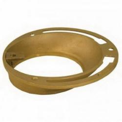 Braxton Harris Brass 4-Way, Offset Flange Set, 4 inch x 1-1/2 inch