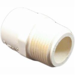 FlowGuard Gold® CPVC Reducing Adapter, 3/4 inch CTS x 1/2 inch CTS x 1-3/4 inch, Slip x MIP
