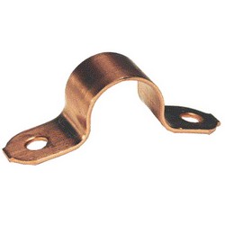 Solid Copper 2-Hole Tube Strap, 1/2 inch, 500/Pack