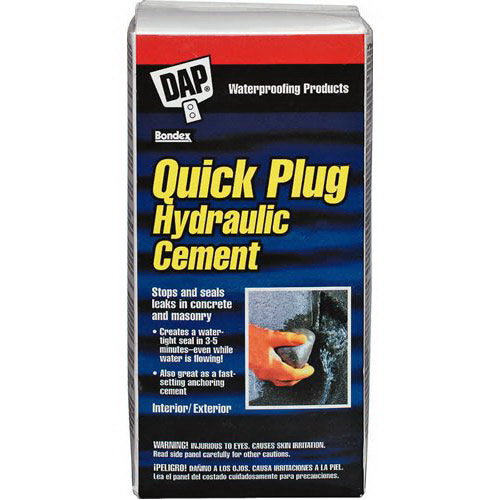 DAP® QUICK PLUG® Hydraulic & Anchoring Cement, 2.5 lb, Gray; 6/Pack