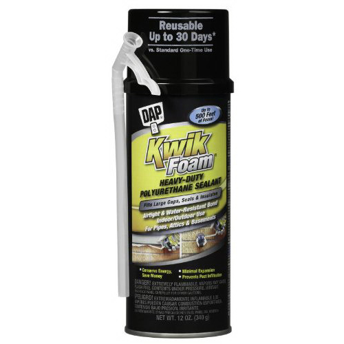 DAP® KWIK FOAM® Polyurethane Insulating Foam Sealant, 12 oz, Tan; 12/Case