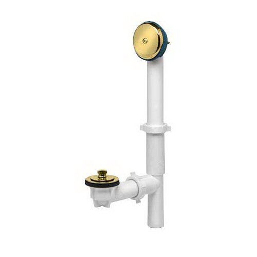 Oatey® SCS® Dearborn Brass® Plastic Tubular Uni-Lift Bath Waste Full Kit, 1/2 inch, Chrome