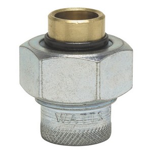 Watts 3001A Lead Free Brass Dielectric Union, 1-1/4 inch x 3 inch, Sweat x Female