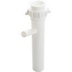 BRAXTON HARRIS DBTDH12 Dishwasher Tailpiece With 1/2 in Branch, 1-1/2 in Dia, 8 in L, Direct, Plastic
