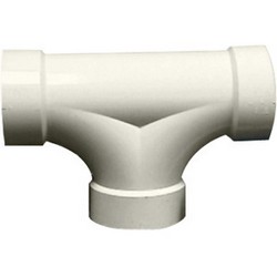 PVC DWV 2-Way Cleanout, 4 inch Tees (Hub)